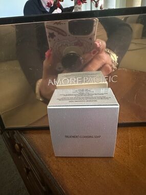 AmorePacific white and silver Treatment Cleansing Soap